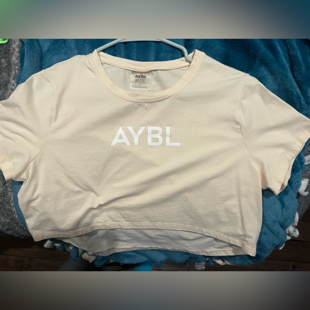 Tan Cropped ABYL top